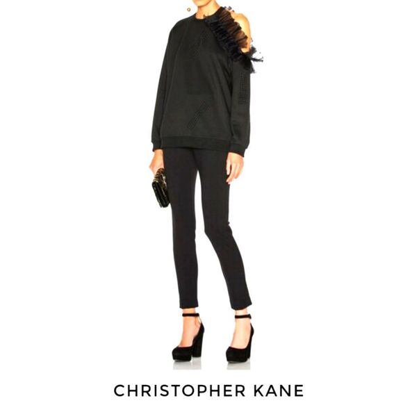 Christopher Kane Sweaters - Christopher Kane Cute Away Sweatshirt With Frill.